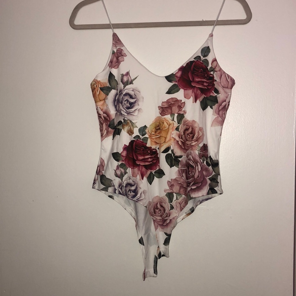 Floral body suit